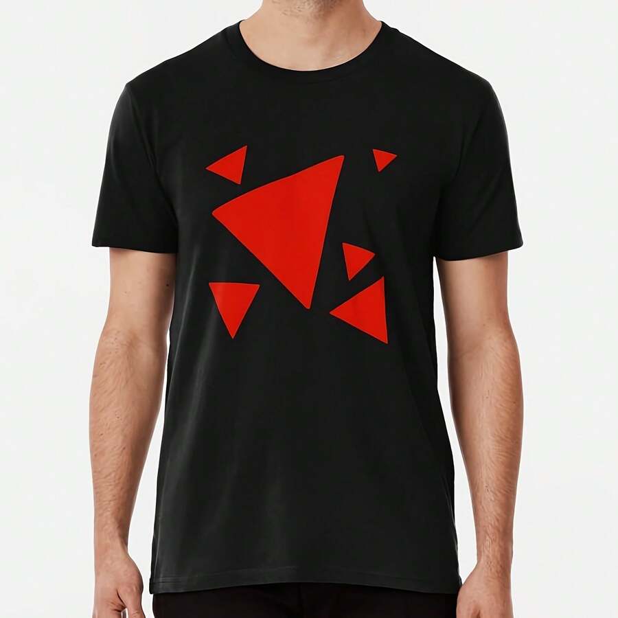 Triangle Pattern, Red Triangle S To 5XL Made In The AUUSA T-Shirt - 款式 - 查看 1