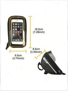 Mountain Bike Bag Touchscreen Handlebar Phone Holder Bag Bicycle Bag Bicycle Phone Storage Bag Cycling Accessories - Multicolor - View 9