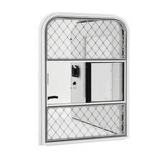 YUNRUX باب RV، باب RV قابل للقفل، باب RV من جانب السائق، باب مدخل من الألومنيوم 660*914 مم (26*36 بوصة) مع قفل للمقطورة - A - مشاهدة 7