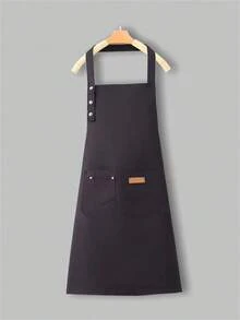 1pc/2pcs/3pcs/5pcs Waterproof & Oil-Proof Apron, Adjustable Chest Apron, Kitchen Cooking Apron - Multicolor - View 7