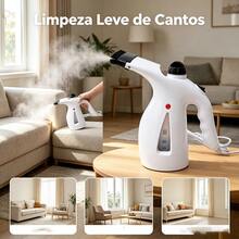 110V/220V Passadeira a Vapor Portátil 800W Vaporizador de Roupas 300ml Aquecimento Rápido Removedor de Rugas - Branco 220V - Visão 5