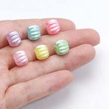 40pcs Pearlescent Colorful Pumpkin Acrylic Beads - Multicolor - View 8