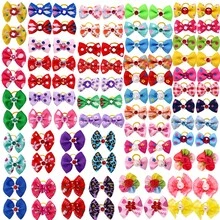 6/20/40/60/100 piezas Accesorios para el pelo de mascotas de colores aleatorios lindos, decoraciones universales para gatos & perros, adornos de aseo diario, hacen felices a las mascotas, regalos de cumpleaños & Navidad para mascotas - Multicolor - Ver 9