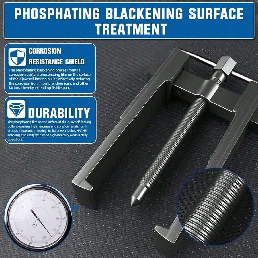3"4''6'' 2 Jaw Gear Puller Extractor Bearing Hand Removal Extractor Tool 20-85mm - A - View 1