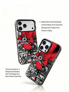 Miniso 男士時尚手機保護殼，相容 iPhone 18 18pro 18promax 17ProMax/17 Pro/Air/16 Pro Max/15 Plus/14/13/IP 17/15Pro/12 Pro/11/16 Plus,XR Apple Android 機型，Galaxy S22,S23plus,Galaxy S23ultra S24plus,Galaxy S25,Galaxy S25ultra,Galaxy S26,S26ultra 防摔防刮保護殼，適合作為家人與朋友的節日禮物 - 透黑8 - 查看 5