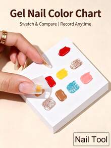 50pcs Gel Nail Art Color Paper, Disposable Waterproof Nail Art Mixed Painting Paper, One-Tear One-Use DIY Color Paper, Nail Art Enhancement Display Tool - Sets - View 2
