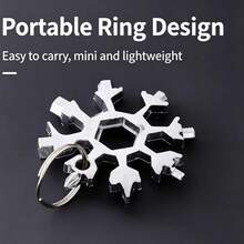 Octagonal Hex Wrench Tool, Made Of High Carbon Steel, With Keychain - Multifunctional - View 3