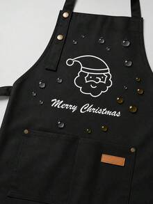Customizable Name Apron - Durable And Comfortable Neutral Kitchen Workwear, Easy To Care For, Practical Design With Pockets And Adjustable Shoulder Straps, Perfect For Cooking Enthusiasts - Multicolor - View 9