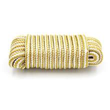 Double-Braided Nylon Marine Dock Line, 3/8 In X 25 Ft, Up To 20 Ft Boats, 550 Lb Maximum Working Load, Gold - Gold - View 10