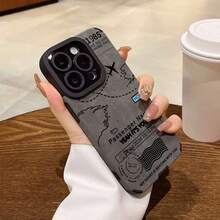 Airplane Flight Route Design Phone Case For IPhone 17 Air 16 15 14 13 12 11 Pro Max Plus  Max Shockproof Silicone Soft Cover DW2V - C - 查看 1