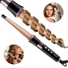 Hatteker 1pc Women's Electric Curling Iron With Multiple Temperature Settings, Large Barrel Wool Curl Hair Styler For Home Use - Multicolor - View 13