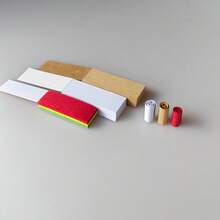 5 Packs, New Style Hand-Rolled Paper Tips, Portable Small Booklet Hand-Rolled Paper Tips, TIPS Card Paper, Multiple Colors Available, Smoking Accessories Hand-Rolled Paper, Holiday Gift! Valentine's Day Gift! - View 1