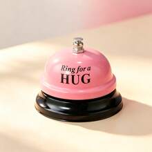 1 pieza Campana de escritorio metálica de 3 pulgadas de diámetro, textura de alta gama, sonido nítido, color rosa, resistente a la oxidación, campana de aula, campana de servicio para restaurante occidental y cafetería, adecuada para hotel, restaurante, oficina, escuela, bar, campana de recordatorio - Multicolor - Ver 5