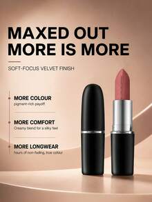 MAC XIMAL 絲絨霧面唇膏 - 617 VELVET TEDDY - 0.12 Oz./3.5g - 617 天鵝絨泰迪熊 - 查看 5