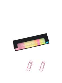 Colorful Index Tabs, Eye-Catching Marker Stickers With Ruler Scale, Sticky Notes With Ruler Scale Page Labels, Student Index Tabs With Ruler Scale, Office Planner Page Marker Stickers, Sticky Notes, Index Tabs, Page Markers, Bookmarks, Memo Labels, Divider Stickers, University Notebook Classification Scale Labels, Student Stationery, Office Supplies, Back To School, Notebook Accessories, Planner/Diary Labels, Back To School Gifts, Teacher's Day Gifts - Multicolor - View 17