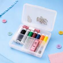 Kit de Costura Completo 10 Peças Linhas Agulhas e Acessórios - A - Visão 2