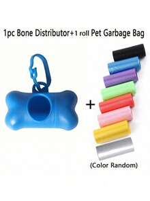 Durable Polypropylene Dog Poop Bags, Dispenser With Pull Strap, Portable Design For Convenient And Hygienic Use, Essential Cleaning Tool For Outdoor Dog Walking - Multicolor - View 8