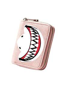 Wallet,Teen Cool Wallet,Shark Pattern,ID Credit Card Holder Wallet Luxury Brand RFID Blocking Protection Magic Leather Slim Wallet Purse Card Holder Keychain Wallet Wrist Wallet,Luxury Card Holder,Minimalist Fashion Multi-Slot Card Holder,Multi-Functional Business Short Wallet,Fun Wallet Compact Portable Anti-Loss Anti-Privacy,Foldable Ultra-Thin Smart Wallet,Perfect Gift For Friends,Suitable For Birthday Anniversary Valentine's Day Christmas Back To School Graduation Thanksgiving - Multicolor - View 11