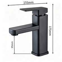 Black / Bathroom Faucets Hot And Cold Mixer Faucets Vanity Bathroom Kitchen Deck Mounted Bathroom Sink Faucets - Black - View 2