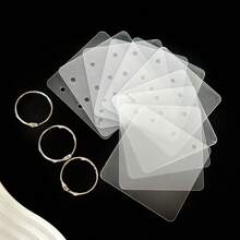 1pc/5pcs Adjustable Nail Art Color Display Card, Nail Art Pattern Display Board, Nail Gel Color Chart, Nail Sample Storage Album, Nail Sample Color Card Book, For Nail Salon Work Display And Classification - Clear - View 10