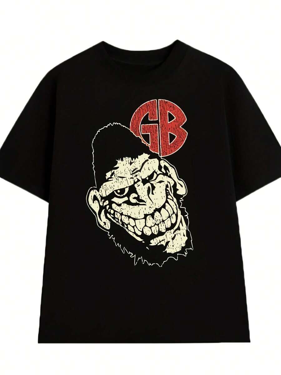 90'S GORILLA BISCUITS BLACK GRAPHIC T-SHIRT - Style - View 1