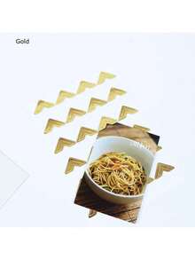 360pcs DIY Vintage Kraft Paper Corner Stickers, For Photo Album, Photo Frame Decoration, Scrapbook, Picture Protection Decoration - Multicolor - View 7