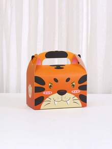 12pcs Zoo Theme Animal Head Gift Box, Cute Jungle Animal Party Style, Suitable For Jungle Zoo Theme Birthday Party, Birthday Party, Party Favor Packaging - Multiple Styles - View 9