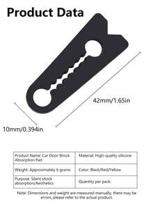 14pcs Universal Car Door Shock Absorbers, Car Door Buckle Silent Shock-Absorbing Pads, Anti-Vibration Cushion Pads, 2026 New Model - Multi-color-4PCS - View 10