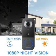 Kamera Bel Pintu Video 4,5 inci dengan Monitor, Audio Dua Arah, Fitur Bangunkan Dua Arah, Penglihatan Malam, Tahan Air IP68, Telepon Pintu Video Pintar Walkie-Talkie dengan Layar HD 1080P Sudut Lebar 170°, Tanpa Langganan - View 5
