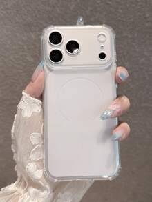 2pcs Set [Transparent + Pink] Matte Frosted Thickened Full Coverage Anti-Drop Phone Case Compatible With IPhone 18 Pro Max/18 Pro/18/17 Pro Max/17 Pro/17/16 Pro Max/16/16 Pro/16 Plus/15/15 Pro Max/15 Pro/15 Plus/11/12/13/14 Pro Max/12 Pro/12 Pro Max/13 Pro/13 Pro Max/14 Pro/14 Pro Max/14 Plus, Ins Style Premium Design, Matte Anti-Slip And Sweat-Resistant - 2-pack [Clear + Pink] - View 3