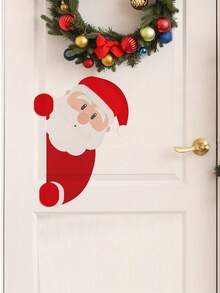 Multiple Sets Of Fun Santa Wall Stickers, PVC, Removable, Self-Adhesive, No Residue. Christmas Multi-Elements DIY For Living Room, Doors, Fireplace, Windows, Glass, Home, Classroom, Party, And Holiday Decorations. - Wall Stickers - View 5