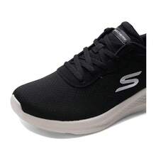 Skechers 女士飛織輕量休閒跑步鞋輕便防滑日常運動休閒鞋 - 黑色 - 查看 8