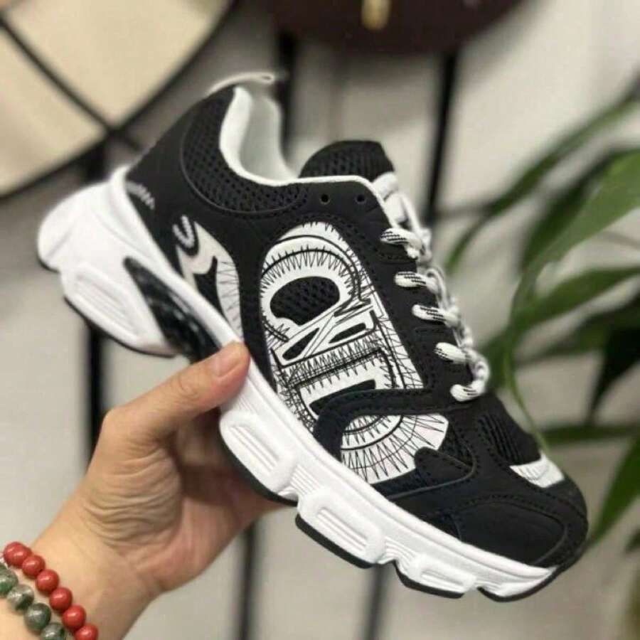 Women Casual Shoes - 白黑 - 查看 1