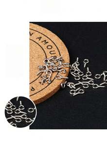 دبابيس خطاف معدنية ملونة مختلطة 10 مم لصنع المجوهرات اليدوية وإكسسوارات التعليقات - برغي بعين الخروف - مشاهدة 8