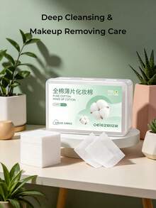 OEIEZ 1200 Pcs Ultra Soft Cotton Pads, Lint‑Free Dual‑Use Facial Cotton Sheets For Makeup Remover & Wet Compress, Water‑Saving Gentle Skin Care Cosmetic Pads For Sensitive Skin - View 1