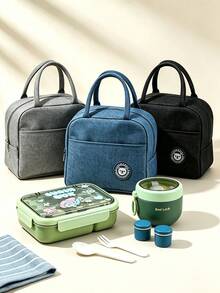 SEAL LOCK Cartoon 4-Compartment Lunch Box Set, Portable Food Container, Large Capacity Food Storage Box, Lunch Box Set For Students And Office Workers - Multicolor - View 4