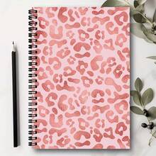 1pc Leopard Print Spiral Notebook, Beautiful Spiral Notebook, Suitable For Women, Suitable For Her, Sweet Diary And Notes, Sweet Notebook, Diary - One Book (50 Pages, 100 Pages) - View 6