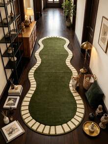 1pc Green Gourd Pattern Floor Mat, Bathroom Mat, Bathroom Rug, Door Mat, Small Rug, Carpet, Floor Mat, Home Decor, Area Rug, Outdoor Mat, Home Decor, Area Carpet, Bedroom Rug, Washable Carpet - Multicolor - View 2