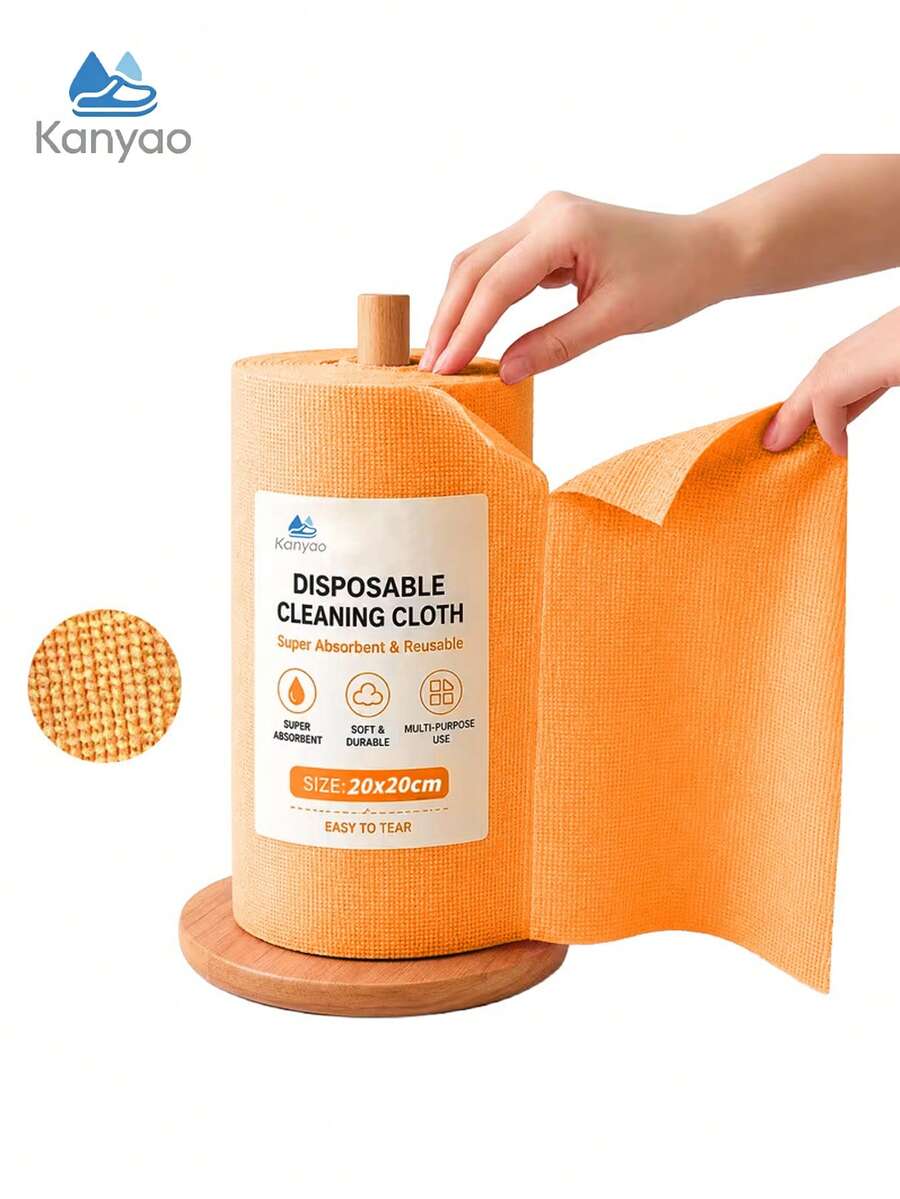 20Pcs Extra Large Tear-Off Microfiber Cleaning Cloths, Dopamine Color Tearable Towels, Kitchen Towels, Convenient And Easy To Use, Reusable, Washable, No Water Stains, Super Absorbent, Suitable For Car, Home, Garage Or Store, Christmas Gift For Kitchen, Bathroom, Car, Home Cleaning