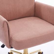 Home Office Chairs - Pink + Corduroy - 查看 2