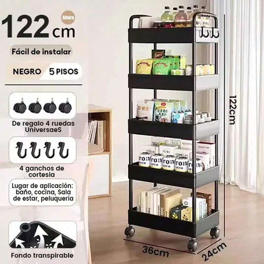 Other Storage Holders & Racks - 5 Stufen-Mit Rädern - Übersicht 1
