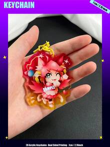 Game , Spamton, Tenna, Kris, Susie, Ralse, Berdly, Del-Turne, DELTARUN-Chapter5, 2D Flat Double-Sided Cartoon Character Pendant, Anime Game Merchandise - Partially Translucent - View 12