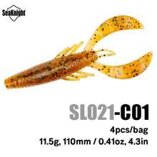 Seaknight Craw Soft Bait, Realistic Silicone Crawfish Fishing Lure, Durable And Flexible, With Realistic Swimming Action, Suitable For Freshwater Bass And Trout Fishing, Compatible With Texas Rig And Carolina Rig - Multicolor - View 13