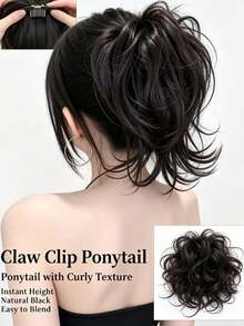 1pc Self-Wrapable Ponytail Hair Extension, High Crown Volume Hairpiece For Women, Invisible Hair Clip-In Hairpiece - Multicolor - View 1