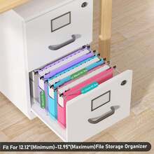 1/3/6pcs Extra Large Capacity Plastic Hanging Folders, Letter Size, 2-Inch Expandable Heavy Duty Hanging Folders, Suitable For Thick Documents, 1/5-Inch Adjustable Tabs, Multiple Colors Available, Fits US Letter Size - A - View 1