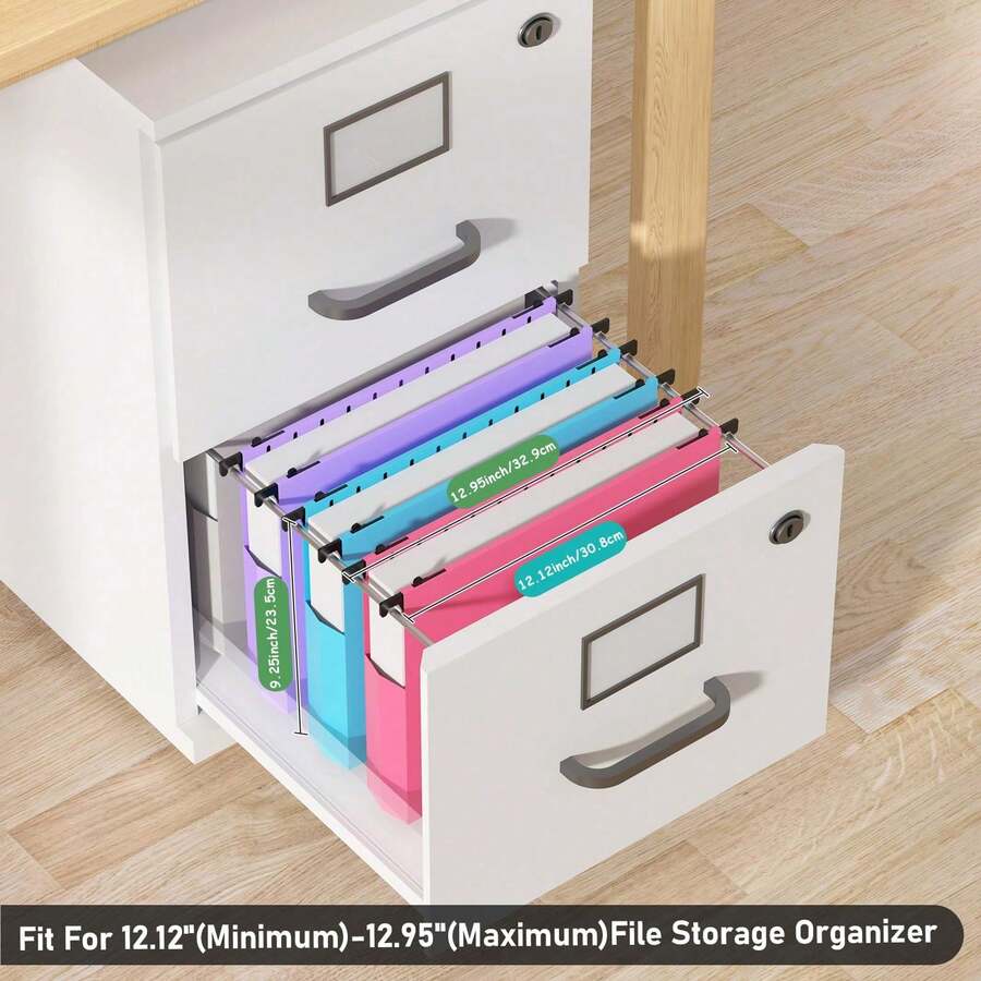 1/3/6pcs Extra Large Capacity Plastic Hanging Folders, Letter Size, 2-Inch Expandable Heavy Duty Hanging Folders, Suitable For Thick Documents, 1/5-Inch Adjustable Tabs, Multiple Colors Available, Fits US Letter Size - A - View 1