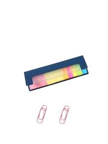Colorful Index Tabs, Eye-Catching Marker Stickers With Ruler Scale, Sticky Notes With Ruler Scale Page Labels, Student Index Tabs With Ruler Scale, Office Planner Page Marker Stickers, Sticky Notes, Index Tabs, Page Markers, Bookmarks, Memo Labels, Divider Stickers, University Notebook Classification Scale Labels, Student Stationery, Office Supplies, Back To School, Notebook Accessories, Planner/Diary Labels, Back To School Gifts, Teacher's Day Gifts - Multicolor - View 12