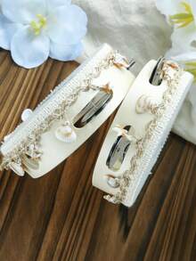 Custom Name 6 Inch Boho Wedding Tambourine Hand Held With Single Row Metal Jingles Starfish And Seashell Woven Decor Musical Rhythm Percussion Instrument Gift For Beach Wedding Bridal Shower Reception Party Dancing (Drumstick Not Included) - Beige - View 10