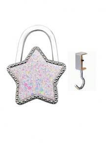 2/1pc Foldable Multi-Functional Space-Saving Desktop Edge Hanging Hook Storage Rack, Glue-Free Easy Clip, Durable & Lightweight, Suitable For Home Office, Dorm, Kitchen, Travel, Spring Easter Mother's Day Gift Storage Organizer - Multicolor - View 11