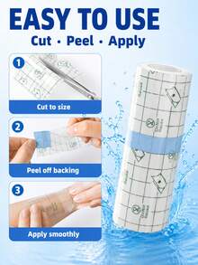 2m Roll Of Waterproof Tape For Intimate Areas – Waterproof Tape For Swimming, Pu Film, Waterproof Patch; Ultra-Thin, Large-Sized, Transparent, And Cuttable; Suitable For Showering, Swimming, Hot Springs, And Intimate Areas. - Waterproof Tape (10x200cm) - View 9